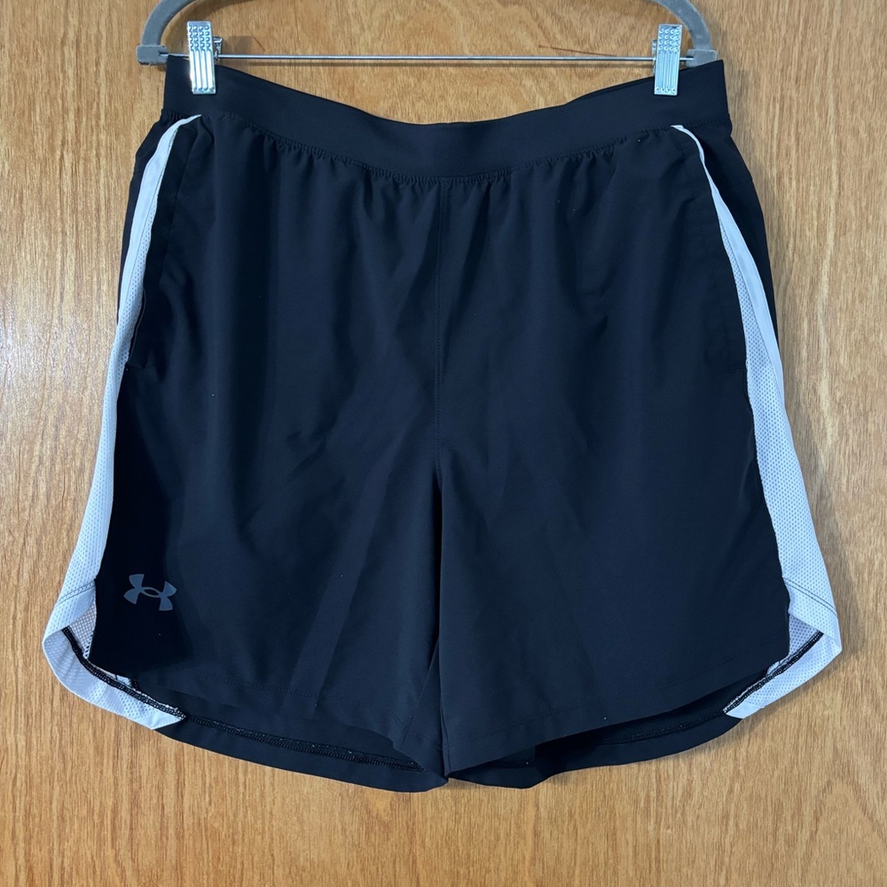 Under Armour Black and White Athletic Shorts